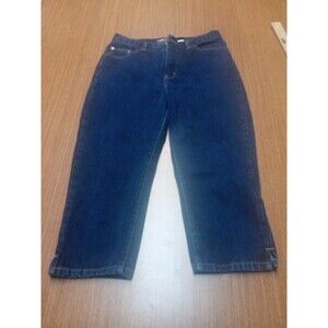 The Limited Women's Size 10 Blue Capri Dark Wash Cotton  Denim Jean